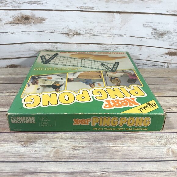 Vintage 1982 Parker Brothers NERF Ping Pong COMPLETE Game Table Tennis - Picture 4 of 14